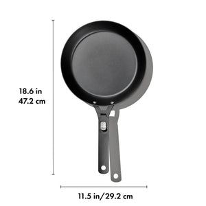 OXO Outdoor Carbon Steel Pan with Removable Handle - 10in/ 26cm