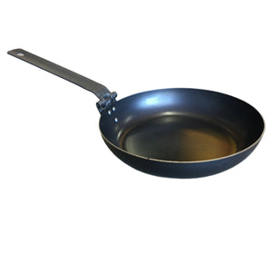 Aussie Cookware Black Steel Omelette/Pasta Pan w Folding Handle