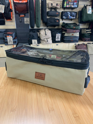 Red Roads Canvas - Clear Top Cargo Drawer Bag "Middy" - Made in Australia