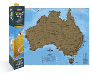 Hema Australia Scratch Map